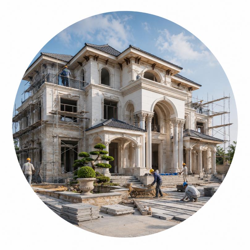 Thi công biệt thự